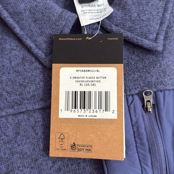 The North Face Boys Sweater Fleece Button - Picture 4 of 8